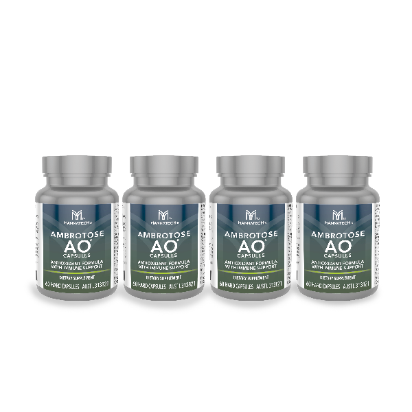 Mannatech Australia Ambrotose AO 4 Pack with Ambrotose and Glyconutrients